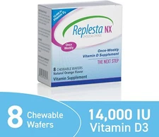 Replesta NX 14,000 IU D3 Cholecalciferol Vitamin D Deficiency Chewable Wafer