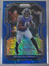 Devin Duvernay 2020 Panini Prizm Football Rookie Camo Parallel #6/25 Ravens