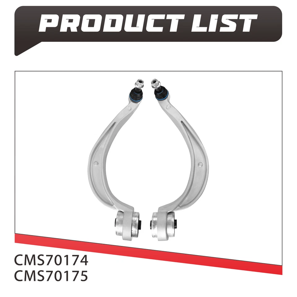 Brazo de control trasero inferior delantero L&R y buje para Audi A6 A7 Quattro S6 2012 Foto 3 de 4