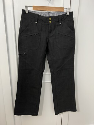 Pantalon Large Athleta Taille 4P - Coupe Wide Leg, Mélange Laine/polyester - Gris Charbon - Occasion Excellent état