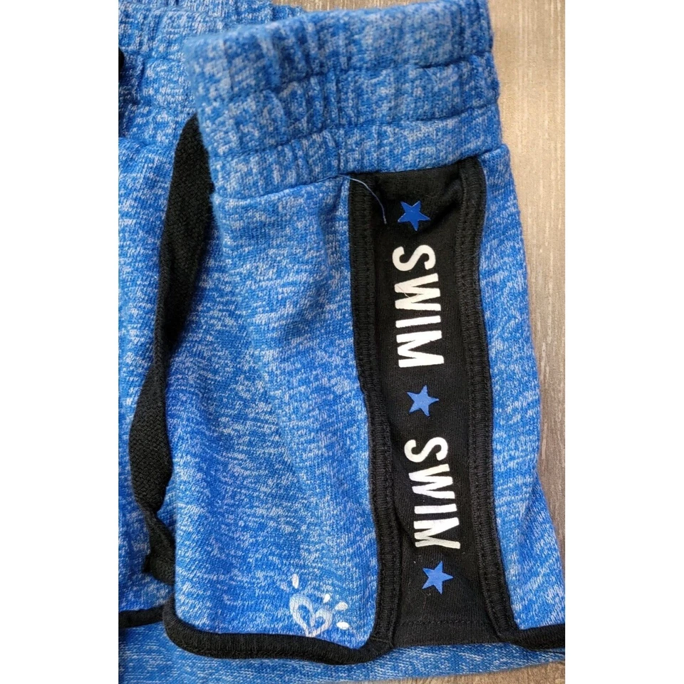 Pantalones Cortos Justice Active Niñas Talla 5 Azul Nadar Lados  Foto 2 de 4