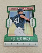 2014 Panini Elite Extra Edition Prospect Die Cut #12 Kodi Medeiros Brewers /25
