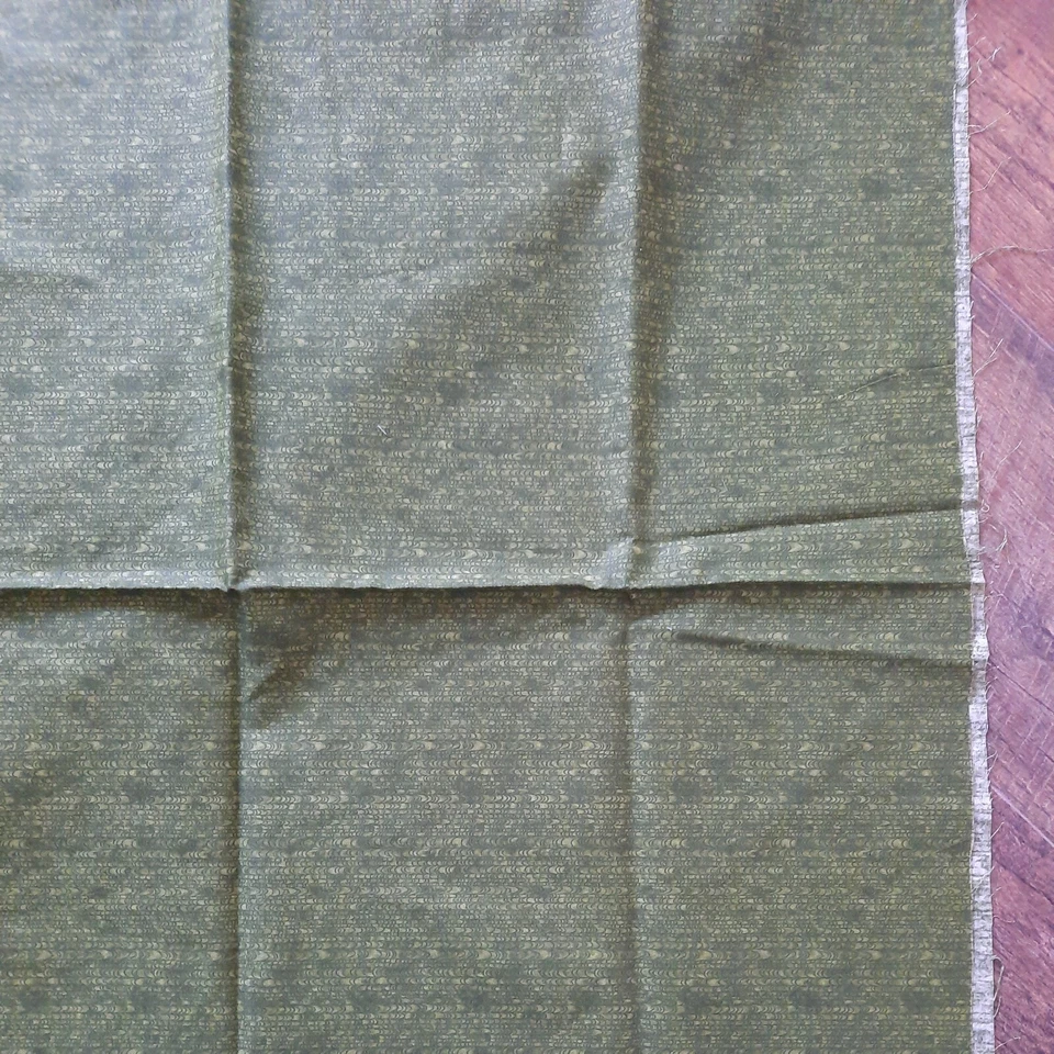 Quilting Fabric David Textiles 44" X 25" Cotton Green Small Print Sewing - Image 4 of 4