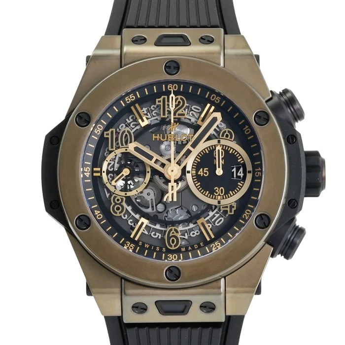 Hublot — Hublot Big Bang 421.MX.1130.RX Gold 44.0mm Silver Dial Automatic #YKW177