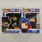 Funko Pop! DC Universe Justice League Static Shock #387 and Raven #441 Exclusive