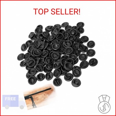 Aolamegs 50 Pack Rifle Muzzle Cover, Black Flexible Latex Rifle Barrel Cover, Pe