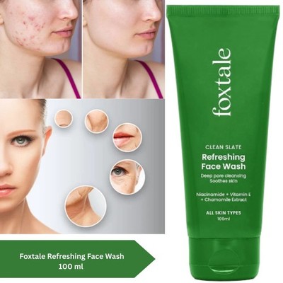 Foxtale Refreshing Face Wash with Niacinamide Suitable for all skin types 100 gm