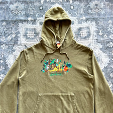 VTG Disney Lion King Hoodie Sweatshirt Men Medium Embroider Terry Pullover 90s