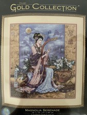 NEW Dimensions Gold Collection NEEDLEPOINT Kit 2486 MAGNOLIA SERENADE Lena Liu