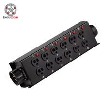 19 Pin Socapex To 12x Edison Power Distro Box for Stage DJ Lighting DistributiuT