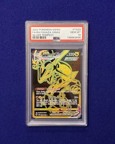 PSA 10 Rayquaza VMAX #TG29 SWSH Silver Tempest 2022 Pokemon GEM MINT