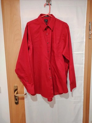 Arrow Classic Fit Herren Langarm Hemd in Rot Gr. XL