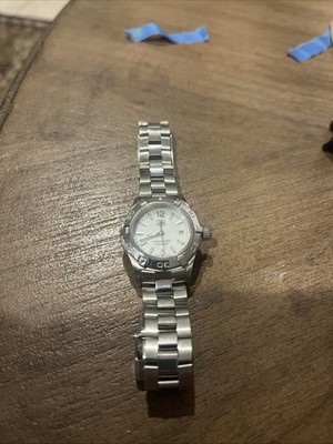TAG Heuer Aquaracer White Mother of Pearl Ladies Watch - WAF1414 27mm Dial