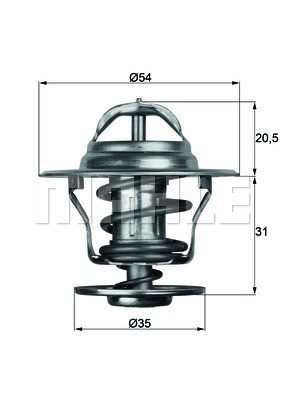 Behr Thermostat, KüHlmittel TX1371D-image