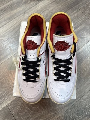 Size 8.5 - Jordan 2 Retro Low SP Off-White Varsity Red 2021