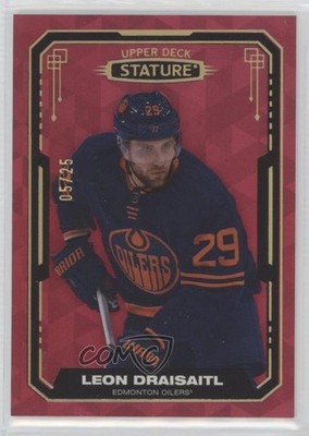 2021-22 Upper Deck Stature Red Design Variant /25 Leon Draisaitl #11 k4s