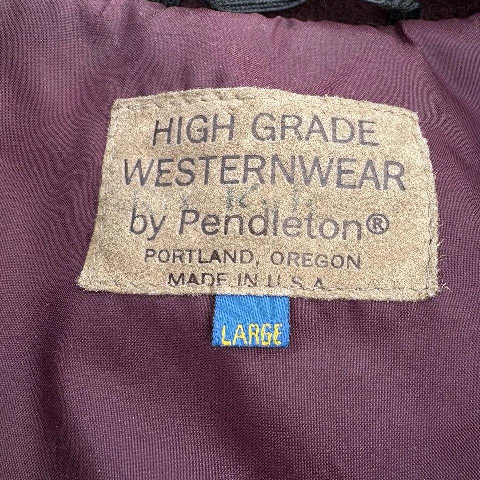 Pendleton Jacket Western Wear Aztec Southwestern Navajo Coat High Grade Sz L - Image 2 of 4