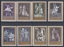 (poland)1972 Sc 1900/7 operas,se MNH     x189