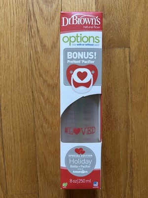 Dr. Brown s Natural Flow Special Edition #LOVED Bottle + Pacifier - 8oz