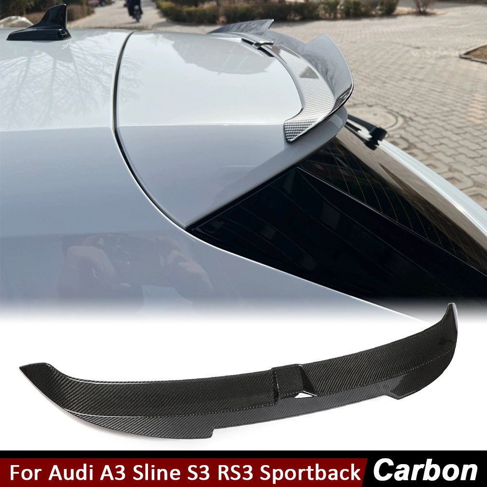 For Audi A3 Sline S3 RS3 8Y Sportback 21-22 Real Carbon Rear Trunk Spoiler Wing
