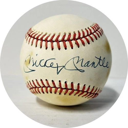 Mickey Mantle Autographed AL Brown Baseball JSA ZZ55448