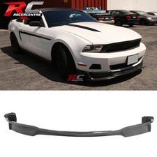 Fits 10-12 Ford Mustang V6 Only Front Bumper Lip Splitter Unpainted Black Pu