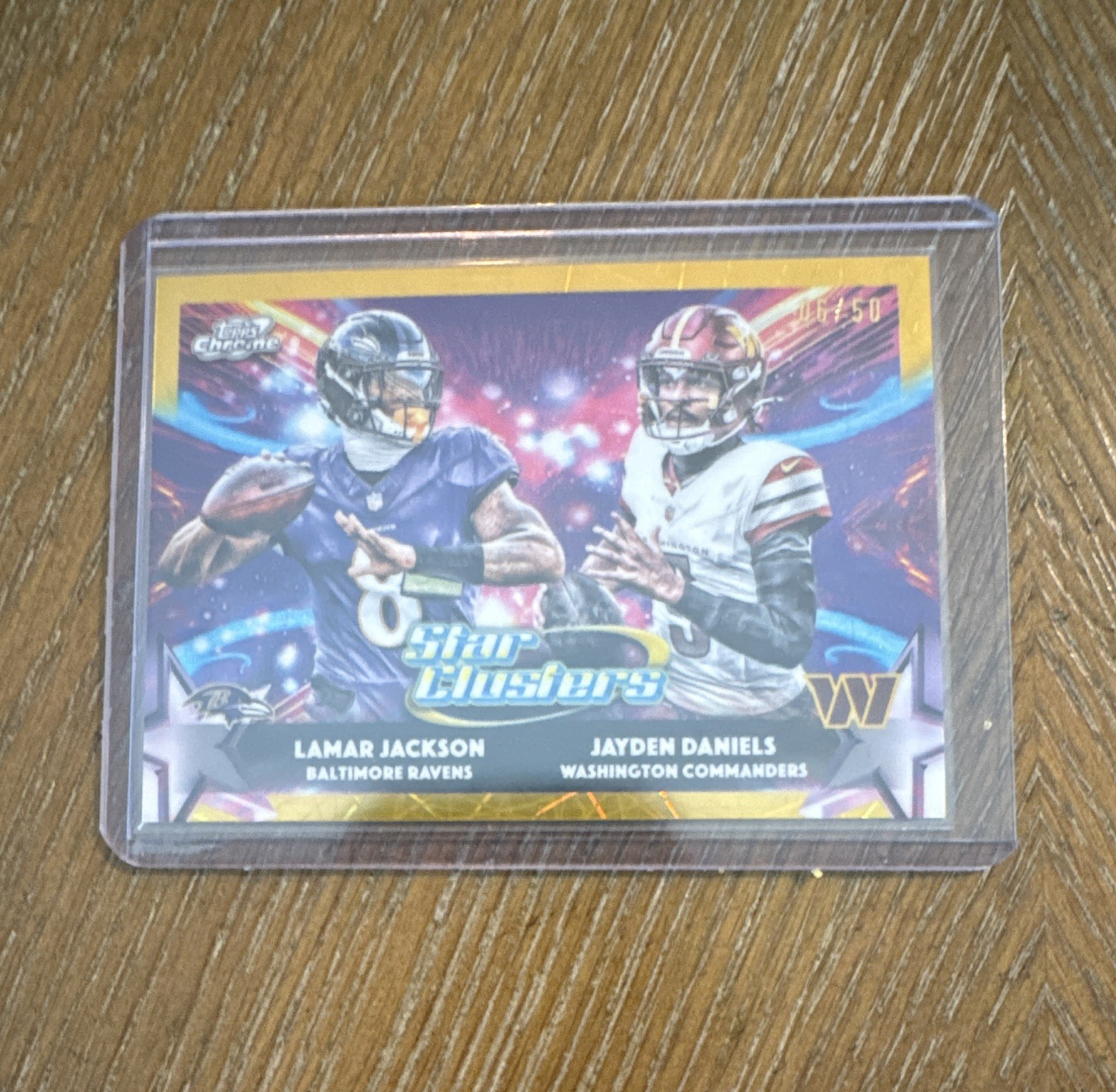 Topps 2025 Cosmic Chrome Star Clusters SC-5 Jackson/Daniels Gold /50