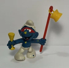 Vintage Carnival Clown Smurf w/Lantern 1979 Schleich Toy Figure PEYO 20107 HK