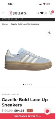 adidas gazelle silver green womens adidas Originals Gazelle Bold Clear Sky/Ftwr White/Gold Metallic Women's Shoes, Size: 9