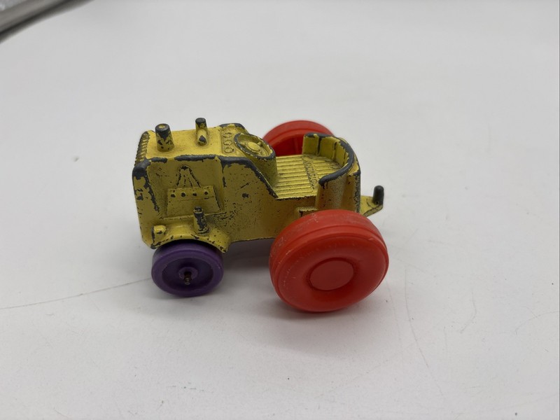 Vintage Tootsie Toy 1967 Yellow Tractor Die Cast  Collector Toy  3” Long