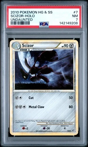 2010 Pokemon HeartGold & SoulSilver Undaunted 7 Scizor Holo PSA 7 142149208