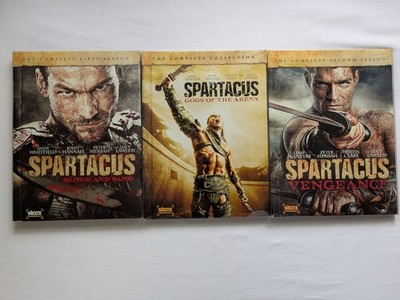 Spartacus Blood and Sand, Gods of the Arena, and Vengeance DVD Set Bundle