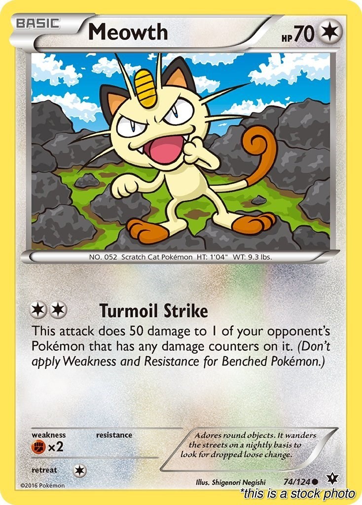 Meowth Common [XY - Fates Collide - 74/124]