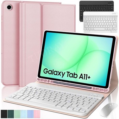 QWERTZ Tastatur Hülle für Samsung Galaxy Tab A11+ A11 Plus 11'' mit Stifthalter