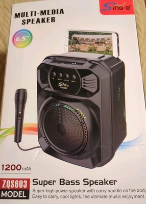 Multimedia Speaker Mit Mikrofon 1200 mAh