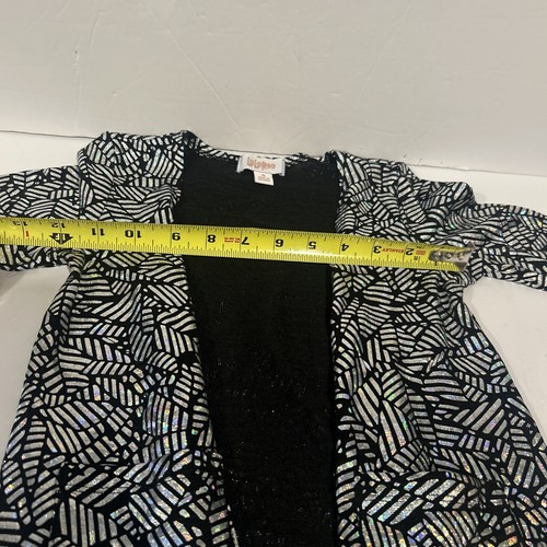 LuLaRoe Elegant Metallic Sariah Cardigan Size 8 LLR Kids - Picture 10 of 10