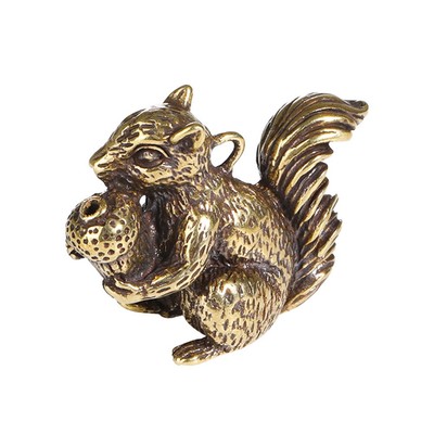 Bronze Ornamente Brass Animals Eichhörnchen Feste Bronze Haustierdekoration