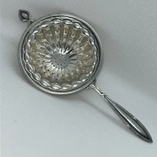 VTG “Rare” FRANK WHITING #4994 Over-Cup Sterling Silver Tea Strainer Antique