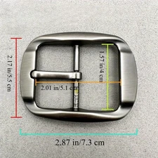 1PC Men Belt Buckle 40mm Pin Buckle Waistband Buckles for Belts DIY Accessories