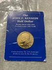 John F. Kennedy Half Dollar Double Dated 1960-1985 Covered in Pure 24KT Gold