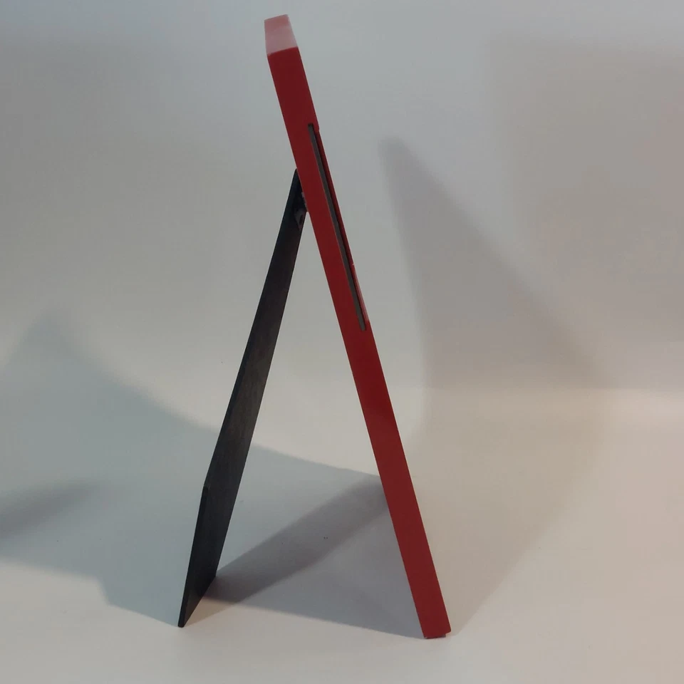 Marco Collage Celuloide Geométrico Rojo Retro Mediados de Siglo Mod Arte Pop Atómico 12" Foto 4 de 4