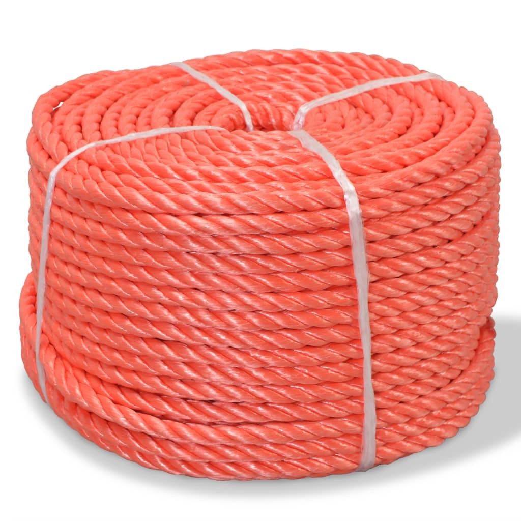 Corda Polipropilene 12mm 500m Arancione vidaXL | Corda Nautica Galleggiante