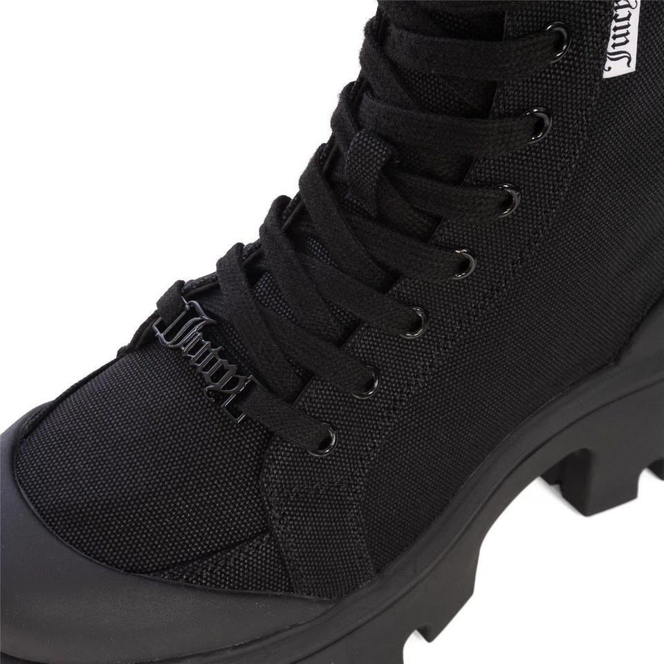 Juicy Couture Baby Bottines Hautes Toile 101black 51958 5 cm - Photo 3/4