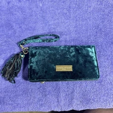 Adrienne Vittadini Studio Phone Charging Wallet RFID Shield Velvety Teal#159