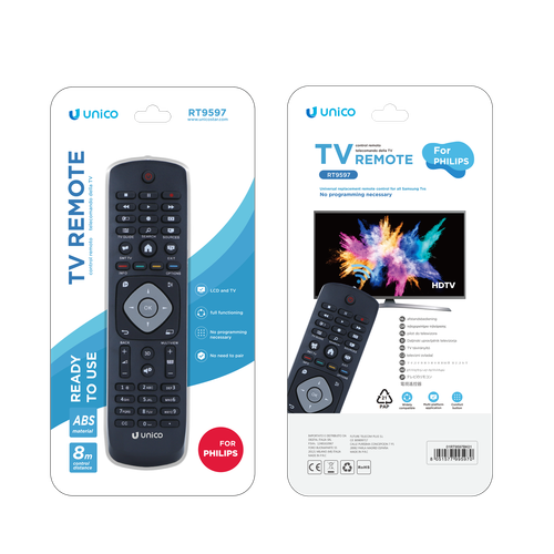 TELECOMANDO PER TV PHILIPS LCD LED PLASMA UGUALE ALL'ORIGINALE SPEDIZIONE GRATIS - Foto 3 di 4