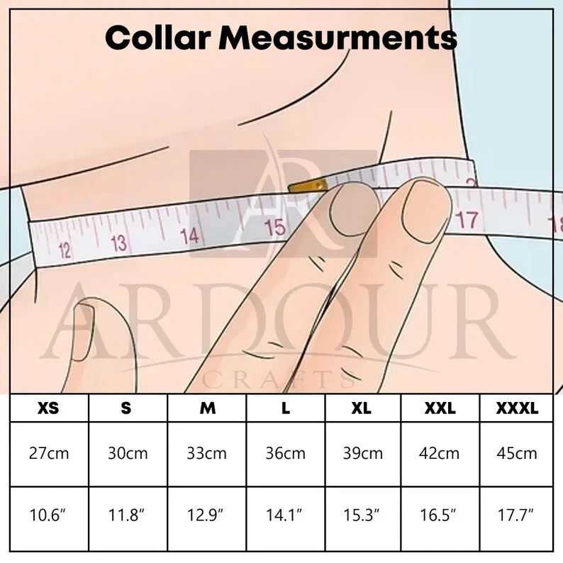 Gargantilla de cuero real con púas - Gargantilla de cuero negro con púas de metal Foto 3 de 4