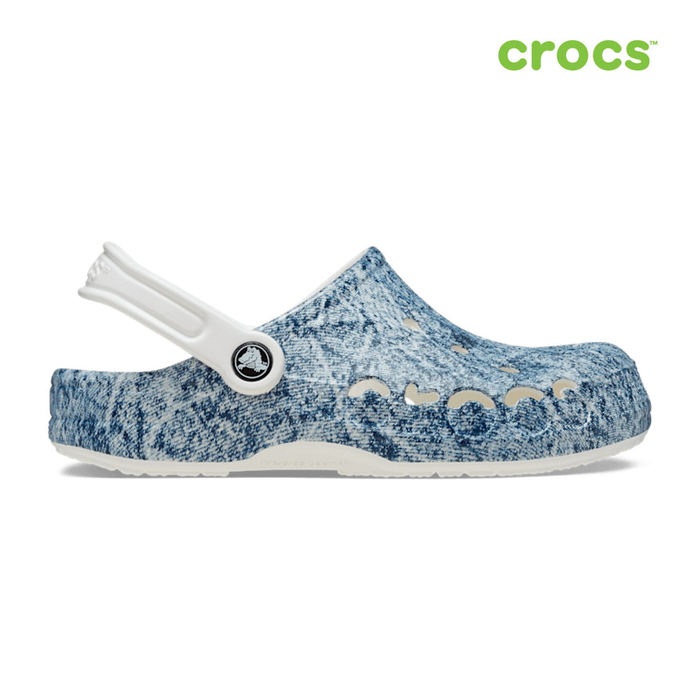 NEW CROCS BAYA DENIM CLOG 210449-94S BLUE / WHITE UNISEX