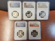 2012 S Washington Quarter (ATB) Clad 5 Coin Set NGC PF70 UCAM