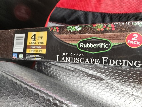 Rubberific 4-ft 8 Total ft Brown Rubber Landscape Edging Section (2-Pack) - Picture 3 of 5