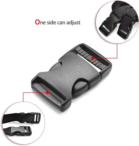 20Pack Plastic Buckles 1 Inch Quick Side Release Buckles for Backpack Webbing Be - Picture 5 of 12